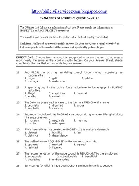 civil service rating|civil service reviewer with answer.